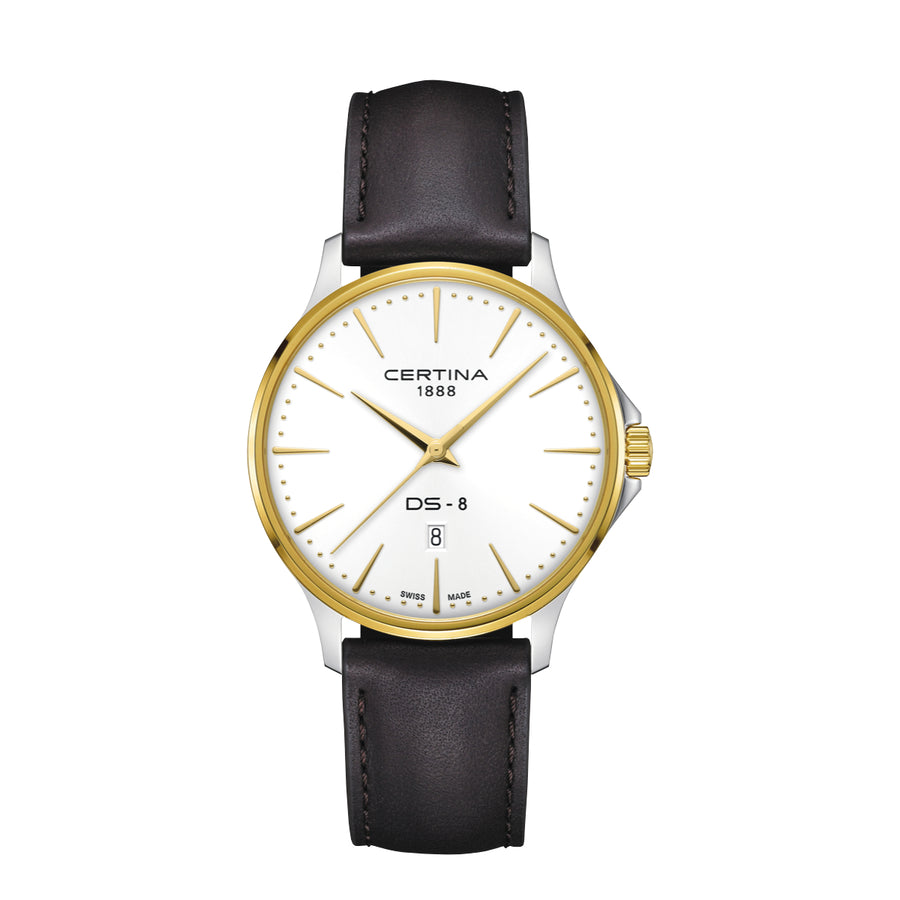 Certina DS-8 Gent 40mm m. Braunes Lederarmband
