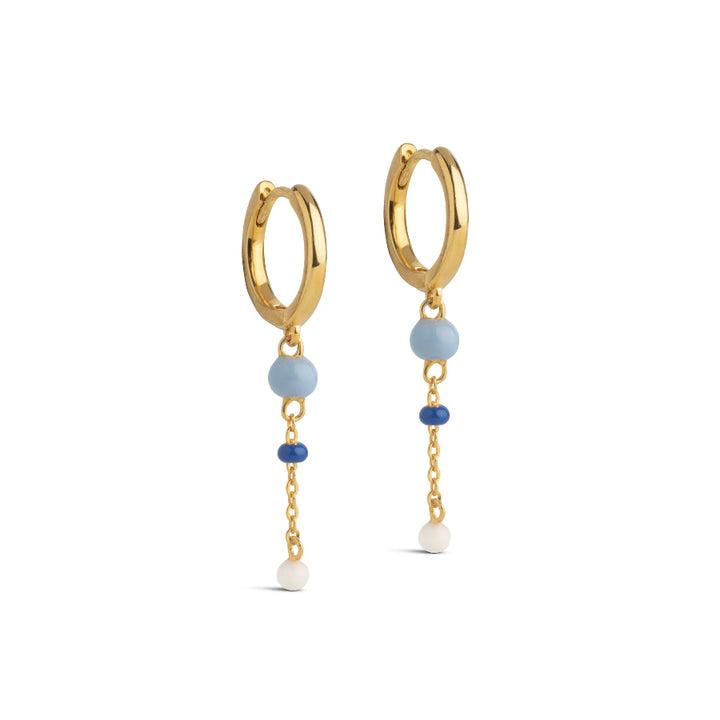 Emaille Lola Bold Marine Ohrringe