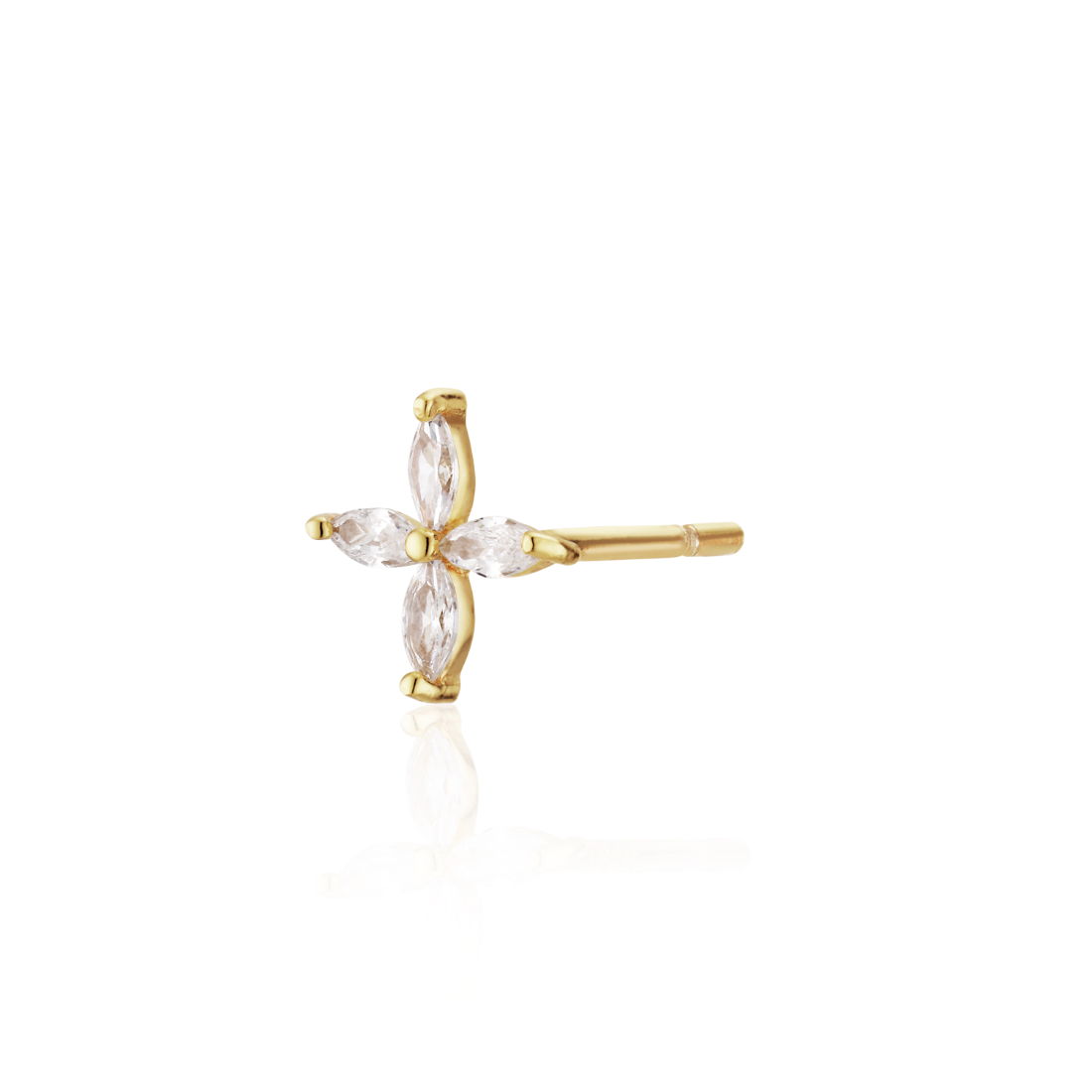 Alura Einzelner Eclipse-Ohrring mit Zirkonia