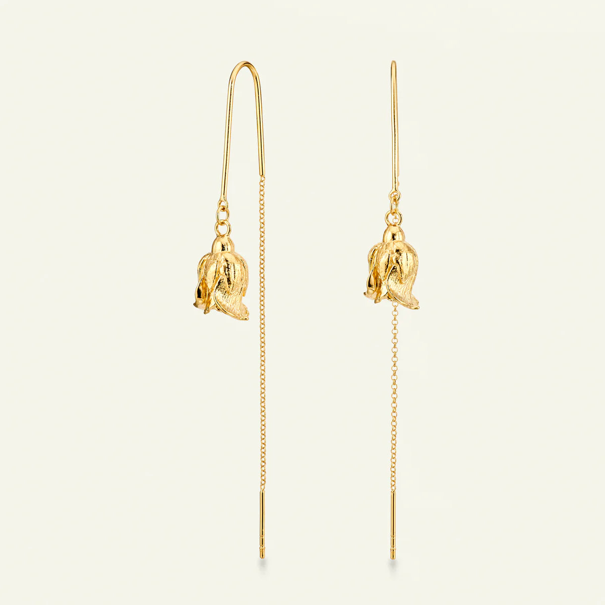 Flora Danica Rosenohrringe