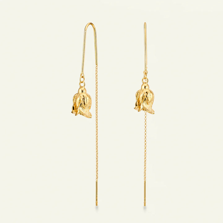 Flora Danica Rosenohrringe