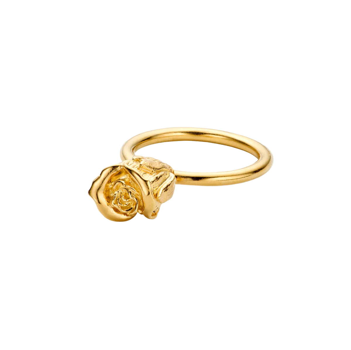 Flora Danica Rosen-Statement-Ring vergoldet