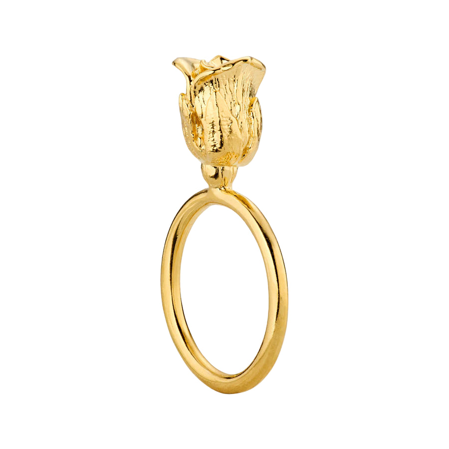 Flora Danica Rosen-Statement-Ring vergoldet