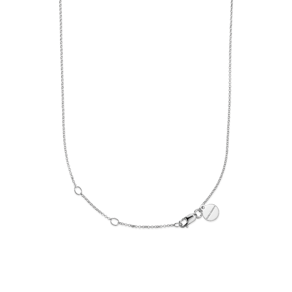 Flora Danica Kleeblatt-Halskette mit fünf Kleeblättern in Silber.
