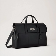 Mulberry Heritage Piccadilly Messenger Small Classic Grain Schwarz 