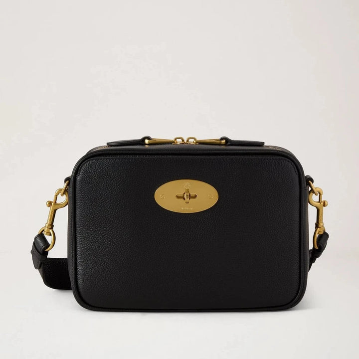 Mulberry Darley Camera Bag Small Classic Grain Schwarz 