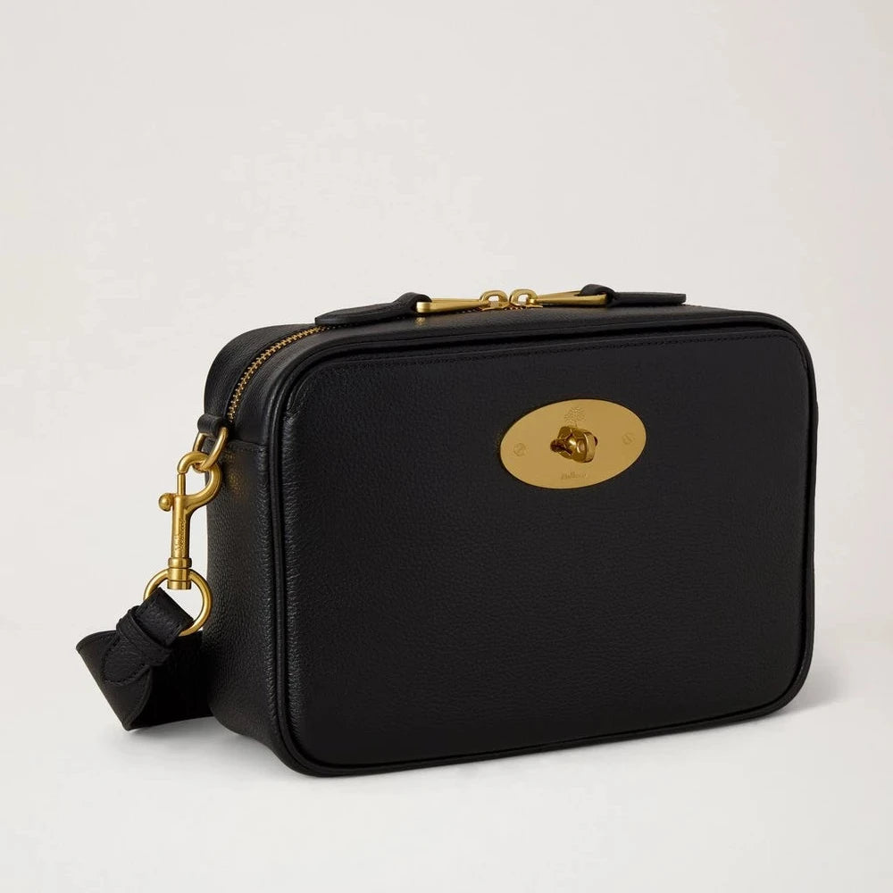Mulberry Darley Camera Bag Small Classic Grain Schwarz 
