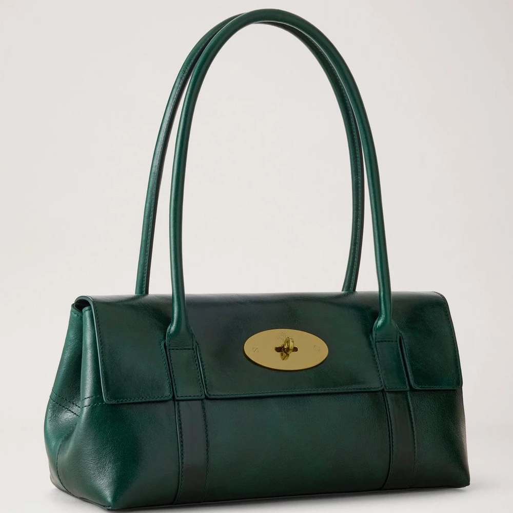 Mulberry East West Bayswater Smaragd glattes, halbmattes Leder – HH0291/762Q180