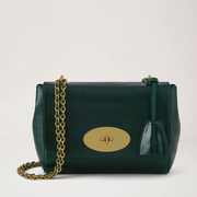 Mulberry Lily Smaragdglattes, halbmattes Leder 