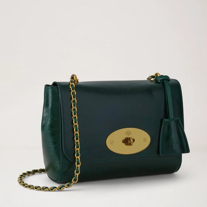 Mulberry Lily Smaragdgrünes glattes, halbglänzendes Leder – Produktbild 2