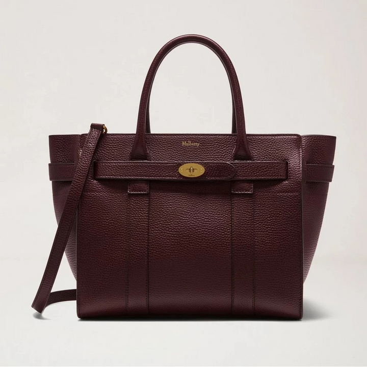 Mulberry Kleine Geldbörse mit Reißverschluss Bayswater Oxblood Small Classic Grain – HH0307/205K195