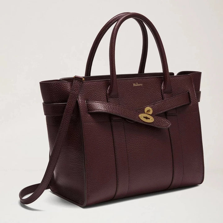 Mulberry Kleine Geldbörse mit Reißverschluss Bayswater Oxblood Small Classic Grain – Produktbild 2