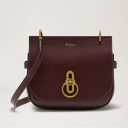 Mulberry Kleine Amberley Satchel Oxblood Small Classic Grain 