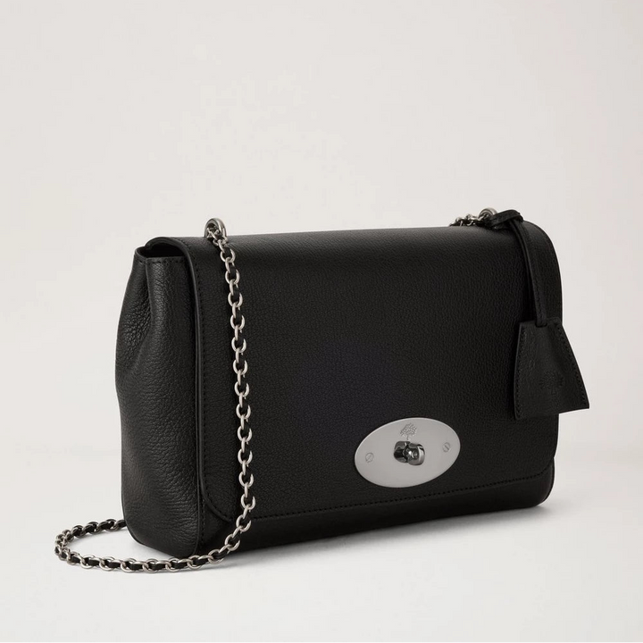 Mulberry Medium Lily Schwarz & Silber Glänzendes Ziegenleder – Produktbild 2