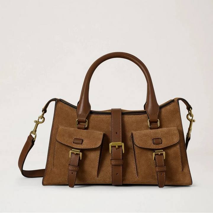 Mulberry Small Roxanne Vintage Oak Suede – Produktbild 5