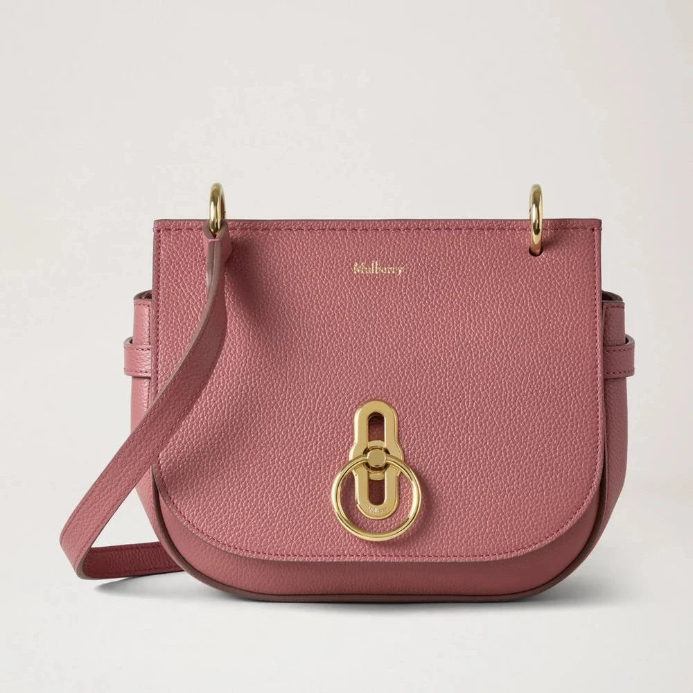 Mulberry Kleine Amberley Satchel Small Classic Grain Pink Scrumpy 