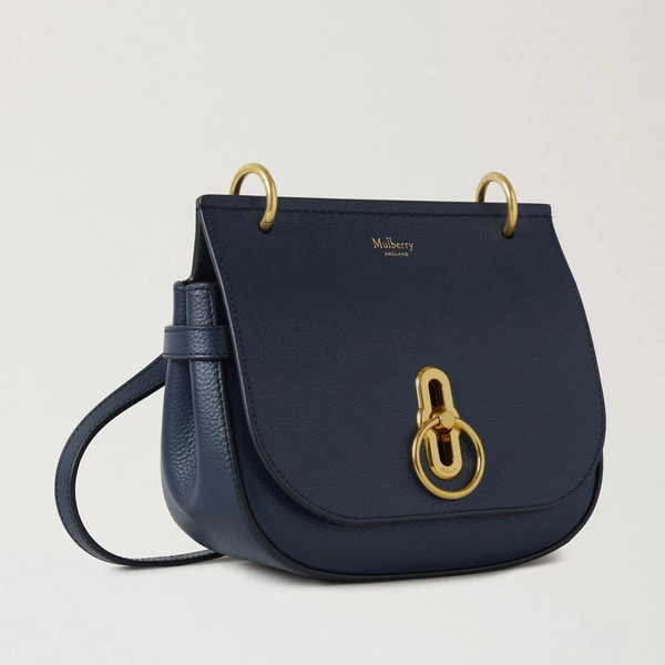 Mulberry Kleine Amberley Satchel Kleine klassische Narbung Nachthimmel