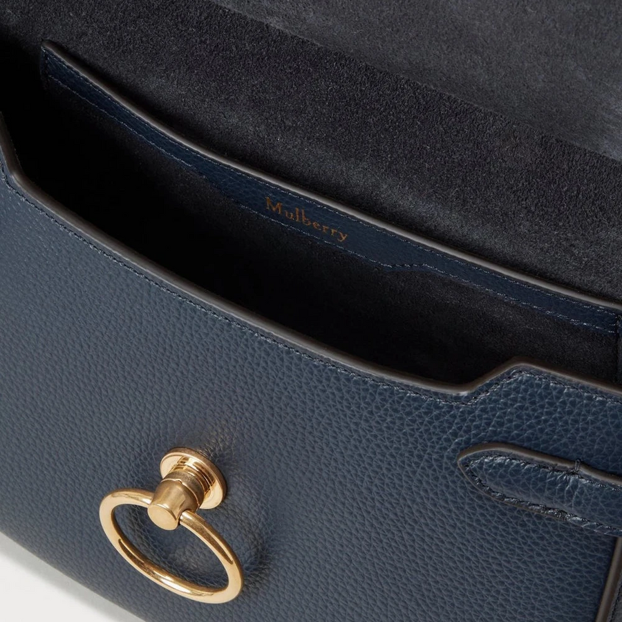 Mulberry Kleine Amberley Satchel Kleine klassische Narbung Nachthimmel