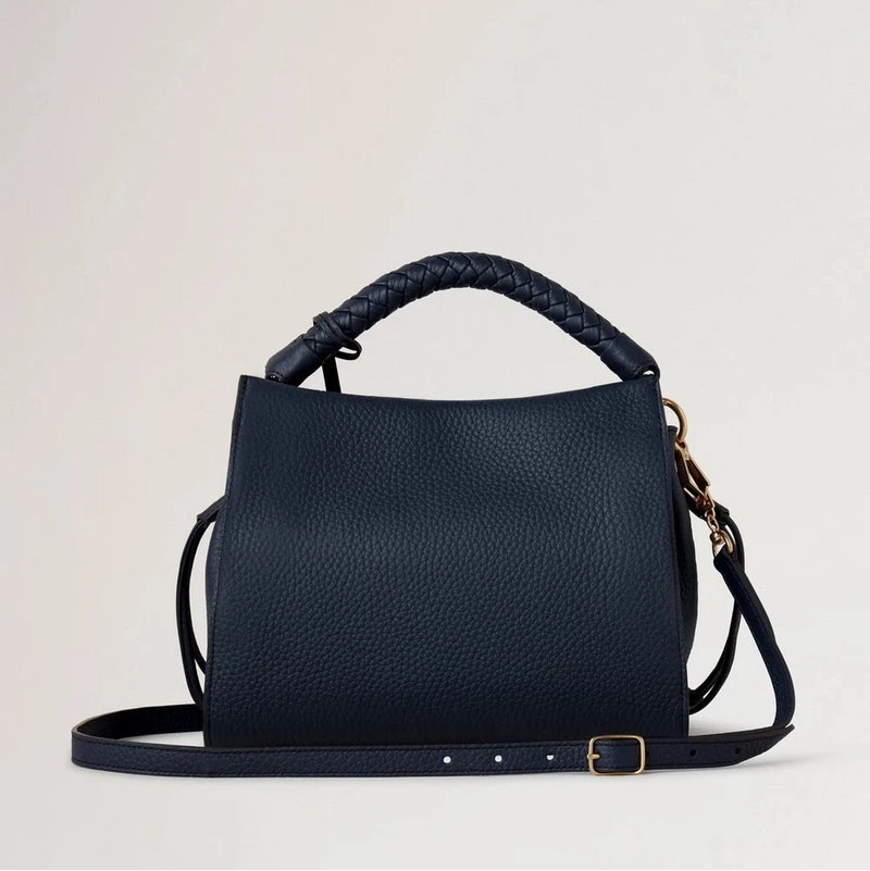 Mulberry Small Iris Night Sky Leder mit grober Narbung und Kalbsleder