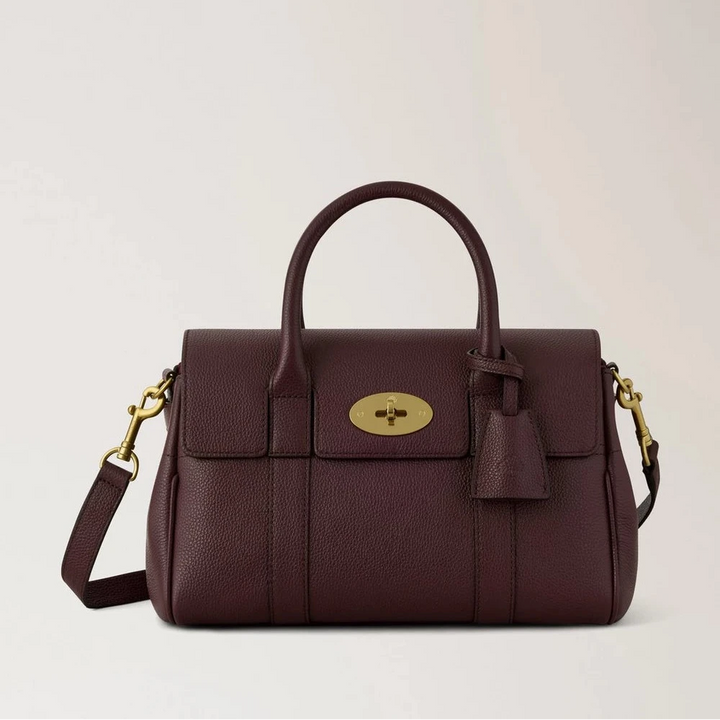Mulberry Kleine Bayswater Satchel Oxblood Small Classic Grain – HH9216/205K195