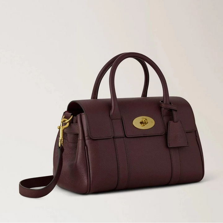 Mulberry Kleine Bayswater Satchel Oxblood Small Classic Grain – Produktbild 2