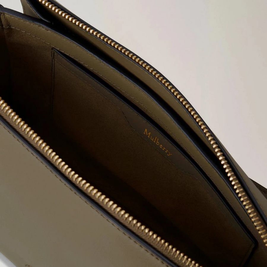 Mulberry Billie Leinen Grün Micro Classic Grain