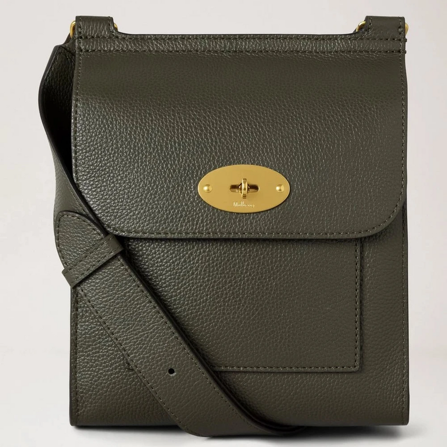 Mulberry Kleine Antony N Juniper Green Kleine klassische Körnung