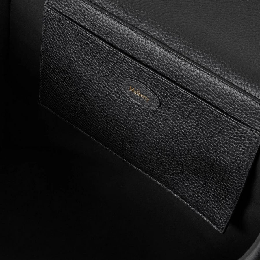 Mulberry Soft Bayswater Leder mit grober Narbung in Schwarz