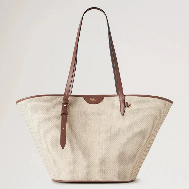Mulberry Korbtasche Palmenblatt Eiche