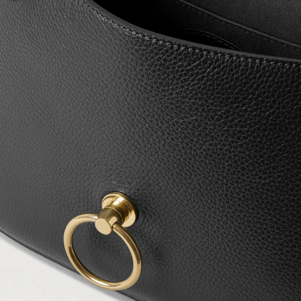 Mulberry Amberley Satchel Kleine klassische Narbung Schwarz