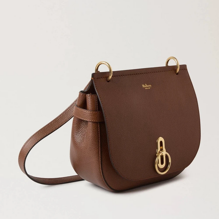 Mulberry Amberley Satchel, kleine klassische Narbung, zweifarbige Eiche