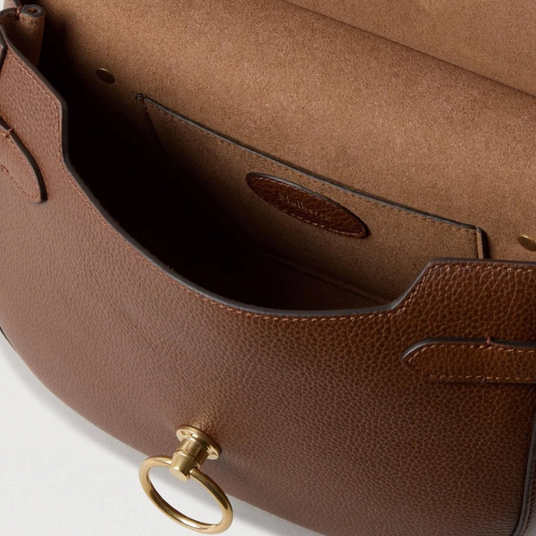 Mulberry Amberley Satchel, kleine klassische Narbung, zweifarbige Eiche