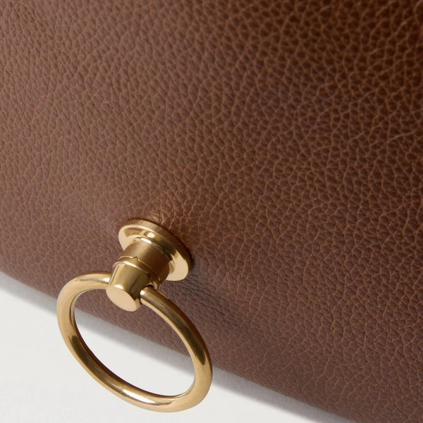 Mulberry Amberley Satchel, kleine klassische Narbung, zweifarbige Eiche