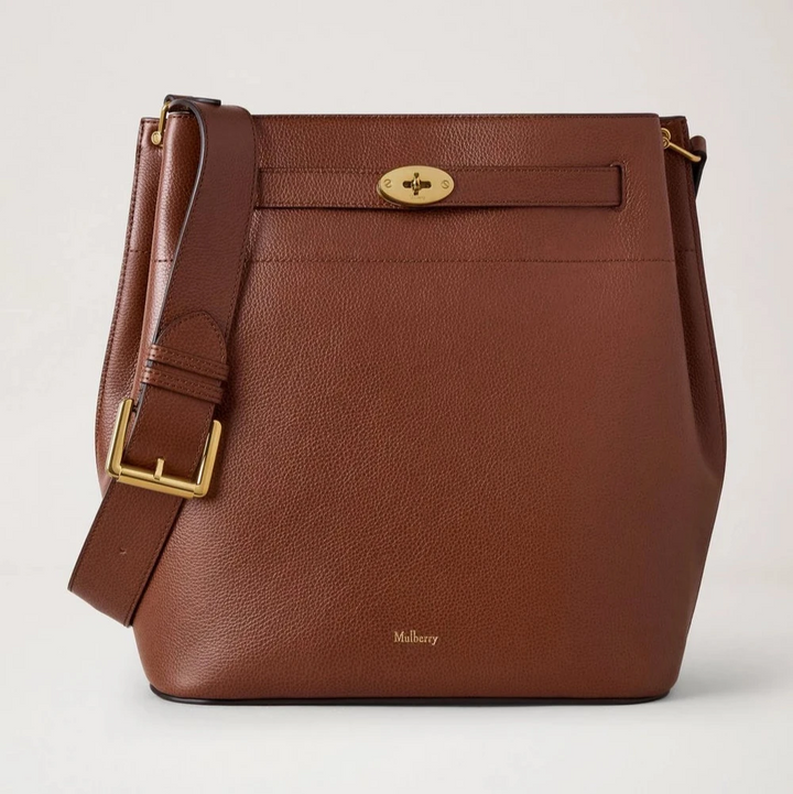 Mulberry Großer Islington Bucket kleines klassisches Getreide Zwei -Ton -Eiche