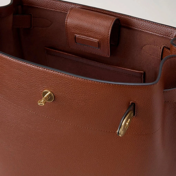 Mulberry Großer Islington Bucket kleines klassisches Getreide Zwei -Ton -Eiche