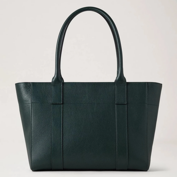 Mulberry Bayswater 9 To 5 Kleine Handtasche aus klassischem genarbtem Leder, Mulberry Grün