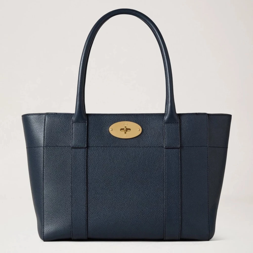 Mulberry Bayswater 9 To 5 Small Classic Grain Nachtblau