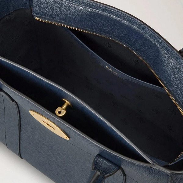 Mulberry Bayswater 9 To 5 Small Classic Grain Nachtblau