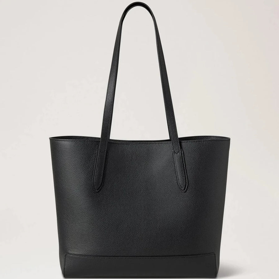 Mulberry Shopper Schwarz, kleine Ausführung, klassisches Narbenleder