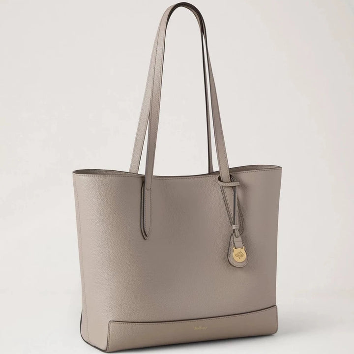 Mulberry Shopper Kaschmir Taupe Klein Klassisches Narbenleder