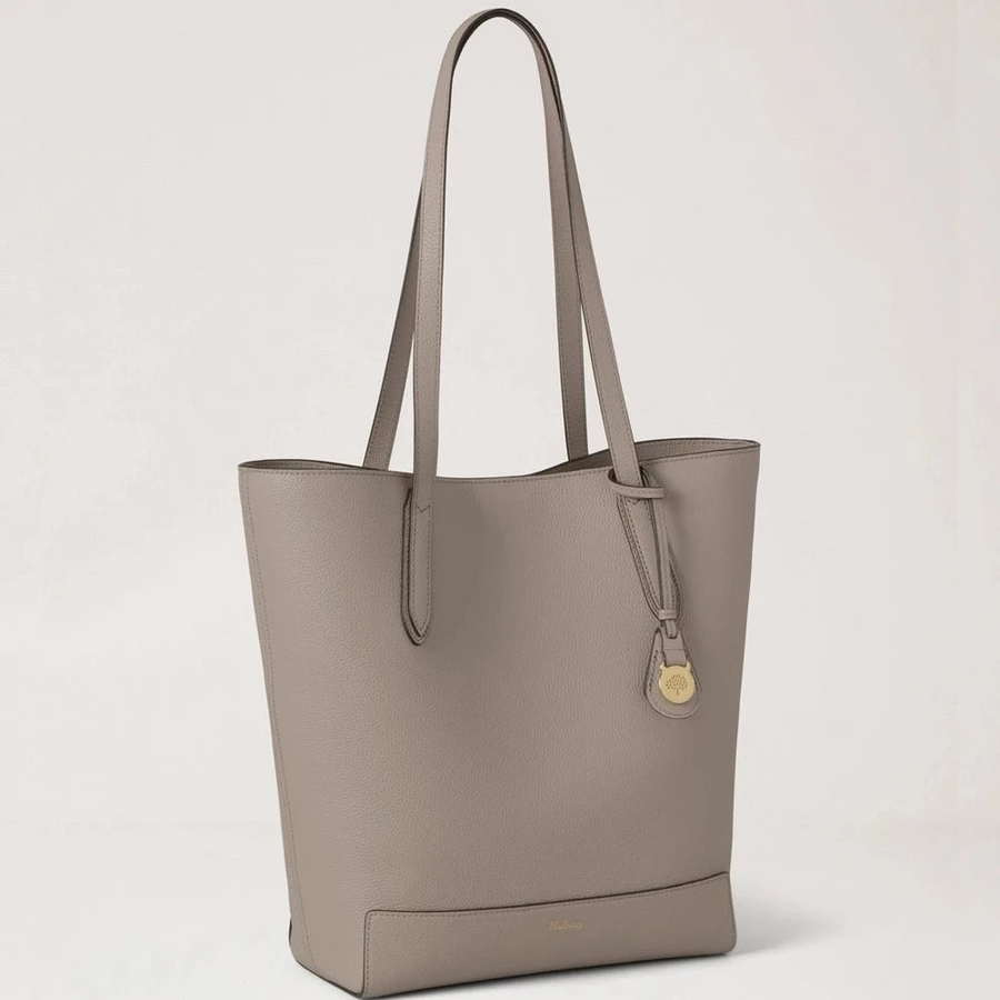 Mulberry A4 North South Shopper Small Classic Grain Kaschmir Taupe