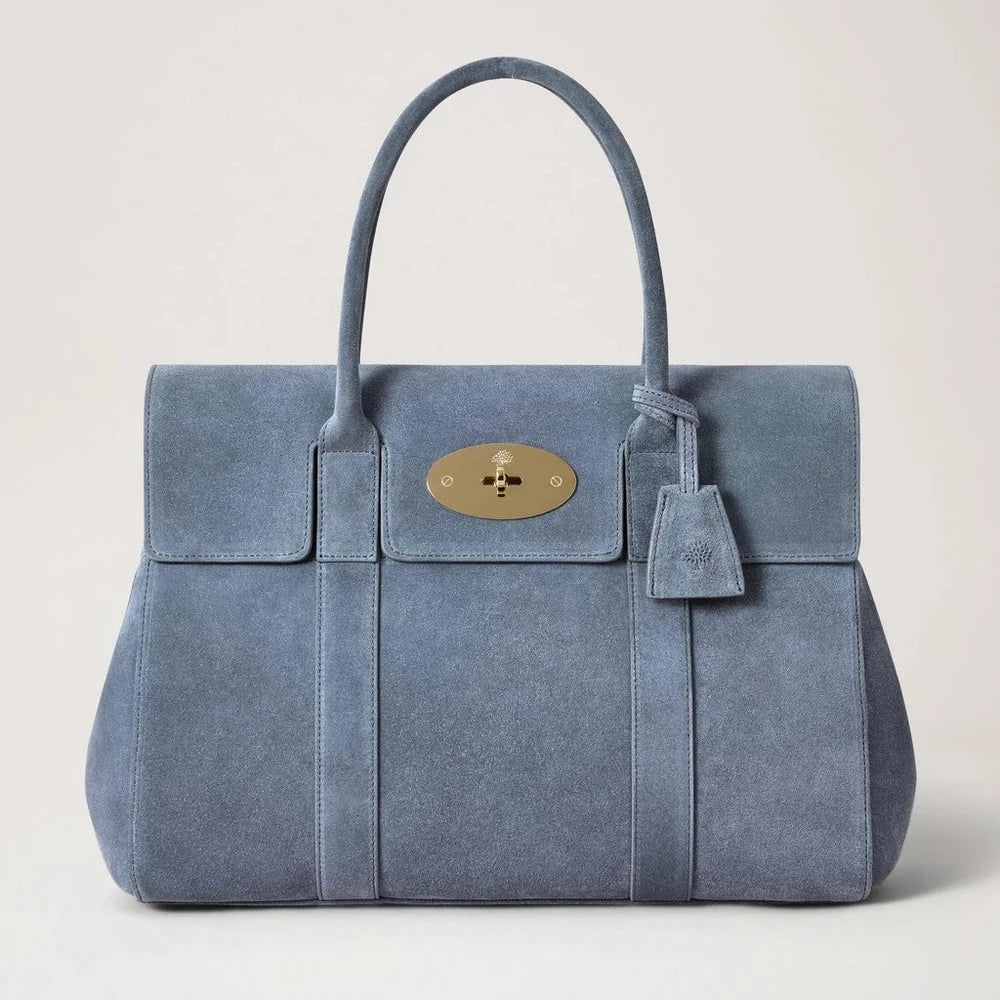 Mulberry Bayswater Wildleder Foggy Grey 