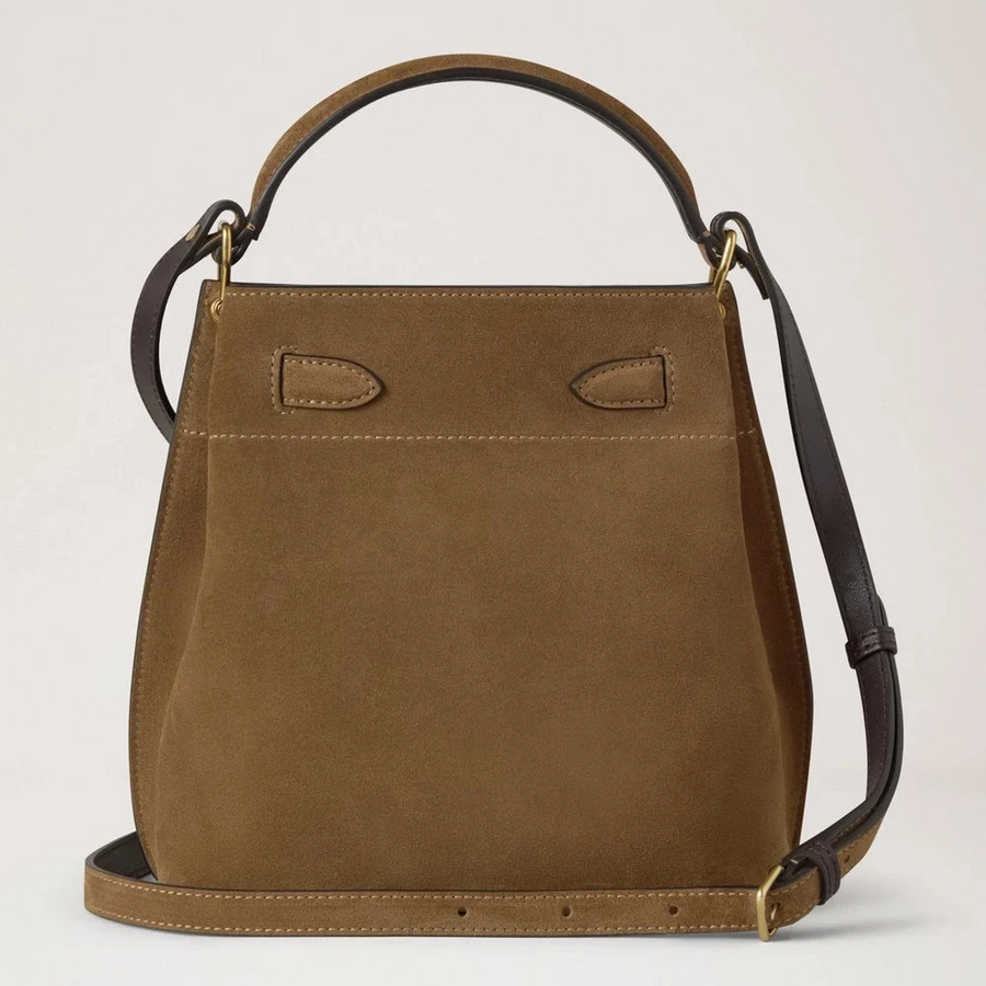 Mulberry Islington Bucket Salcombe Sand Wildleder
