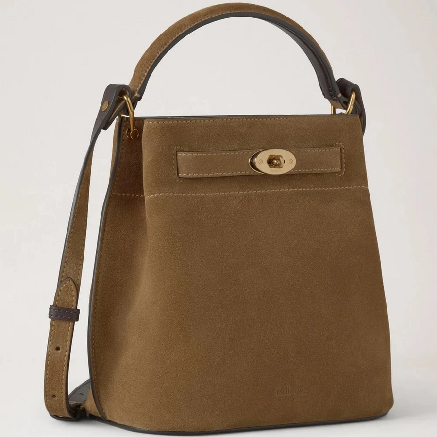 Mulberry Islington Bucket Salcombe Sand Wildleder
