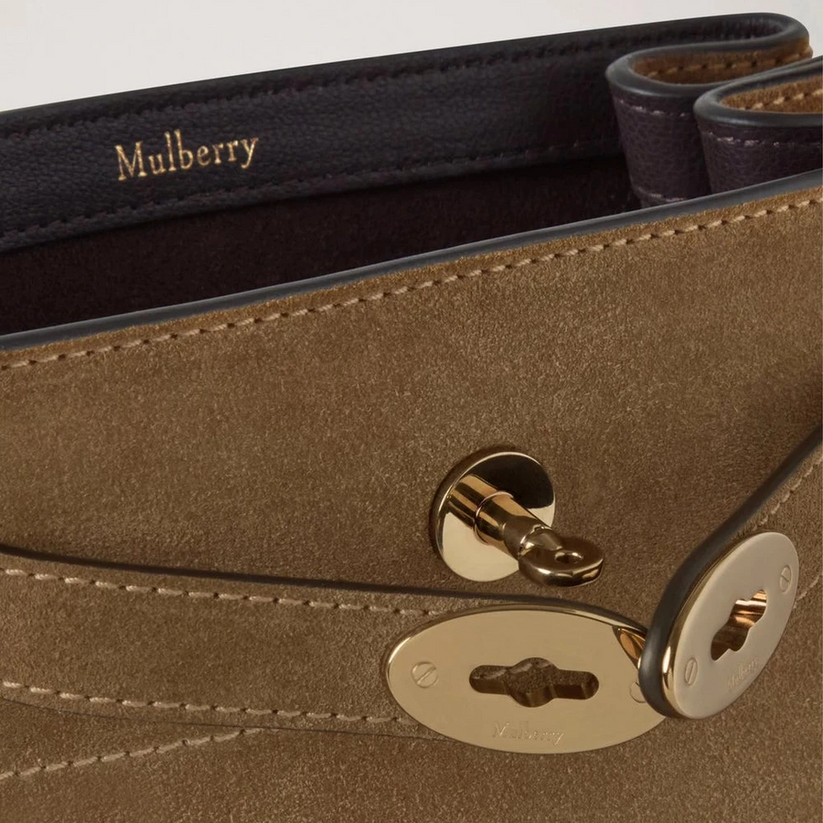 Mulberry Islington Bucket Salcombe Sand Wildleder