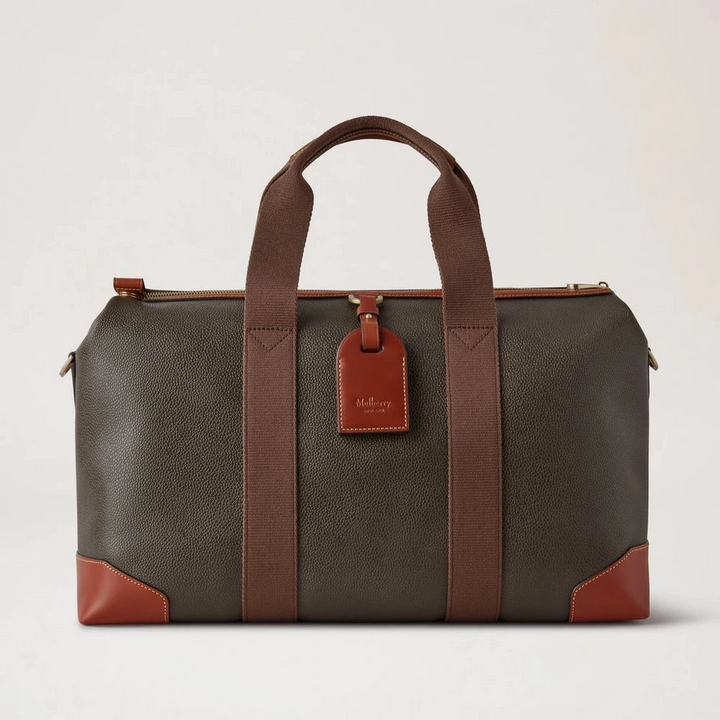 Mulberry Heritage Day Clipper Mole &amp; Cognac bedrucktes BioVeg Scotchgrain