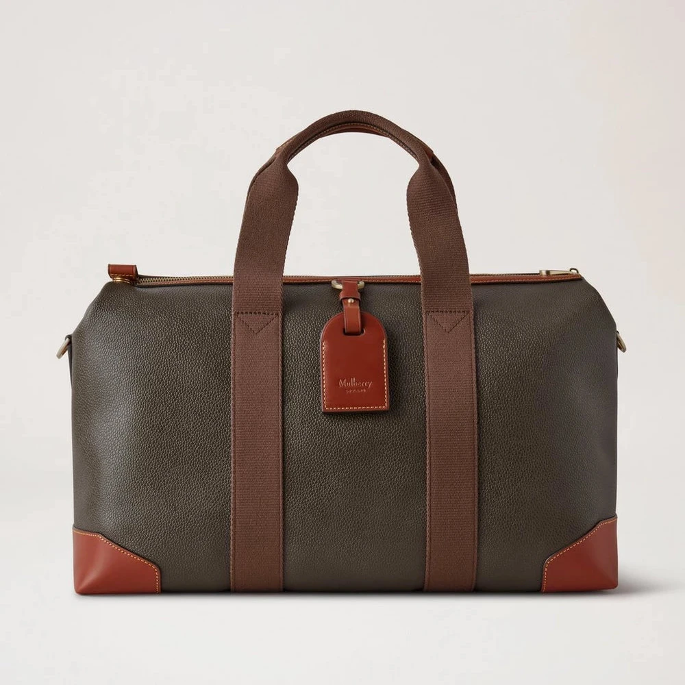 Mulberry Heritage Day Clipper Mole &amp; Cognac bedrucktes BioVeg Scotchgrain