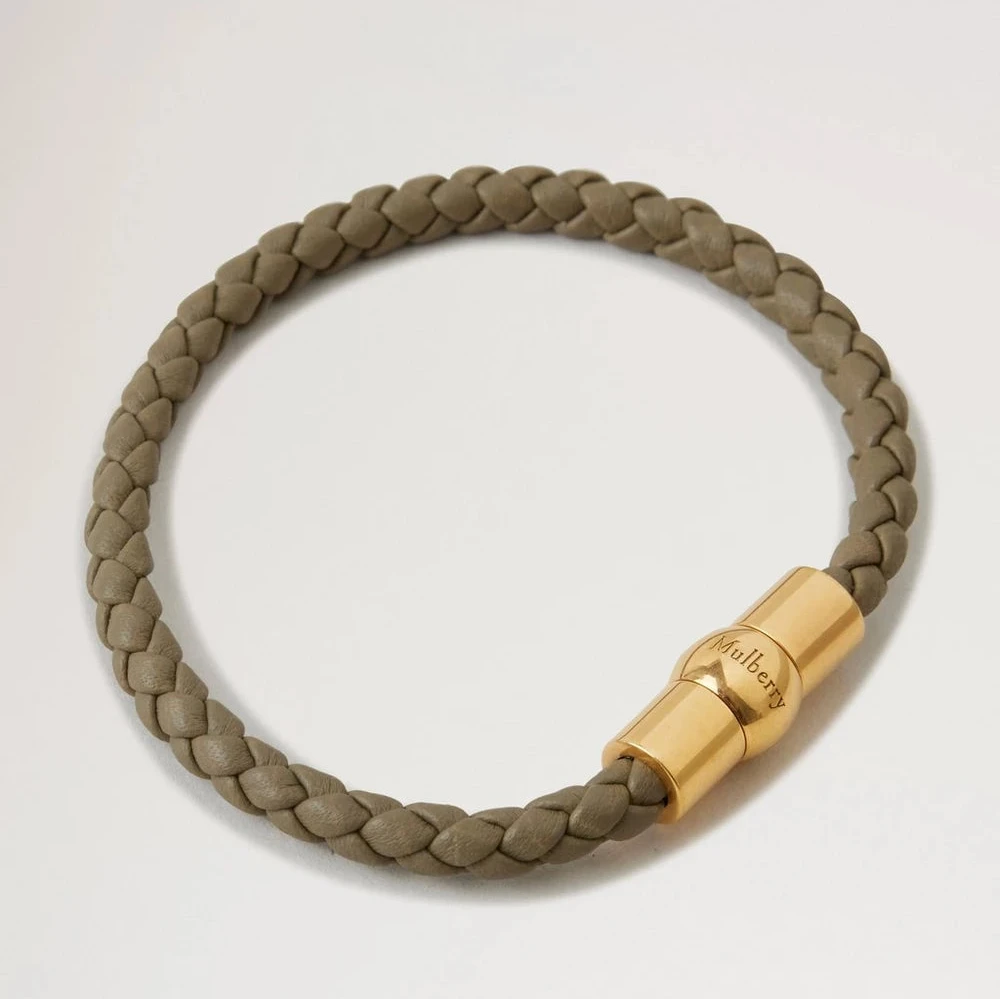 Mulberry Iris Armband Leinen Grün Heavy Grain 