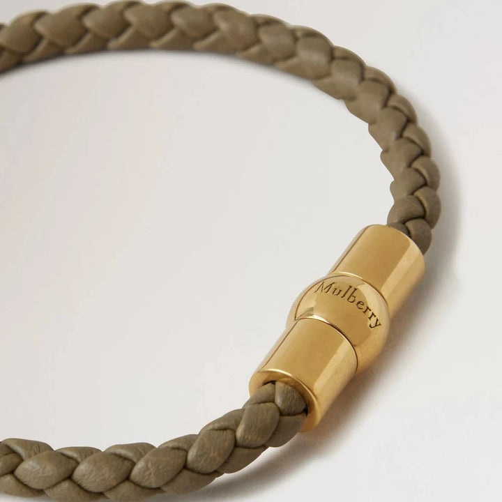 Mulberry Iris Armband Leinen Grün Heavy Grain 