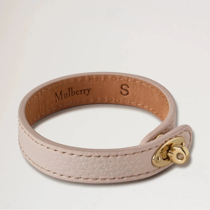 Mulberry Bayswater Dünnes Lederarmband Blossom Pink